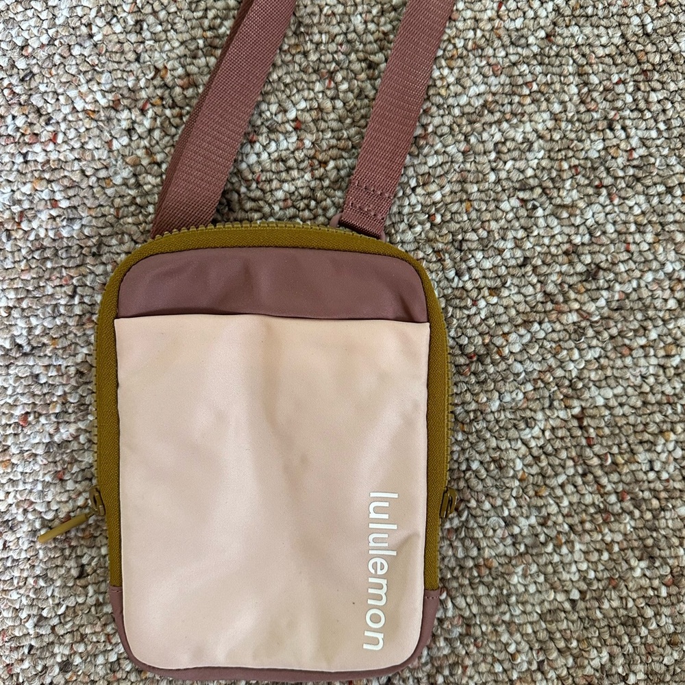lululemon athletica Pink and Brown Belt Bag